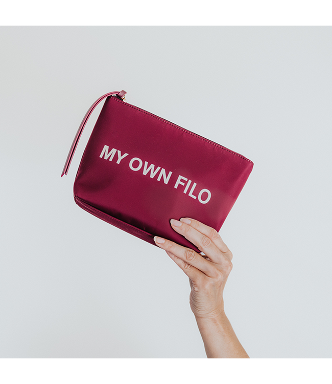 My Own Filo My Own Filo Compacte Nylon Toilettas Paars Voor Reizen En Dagelijks Gebruik