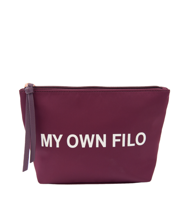 My Own Filo My Own Filo Compacte Nylon Toilettas Paars Voor Reizen En Dagelijks Gebruik