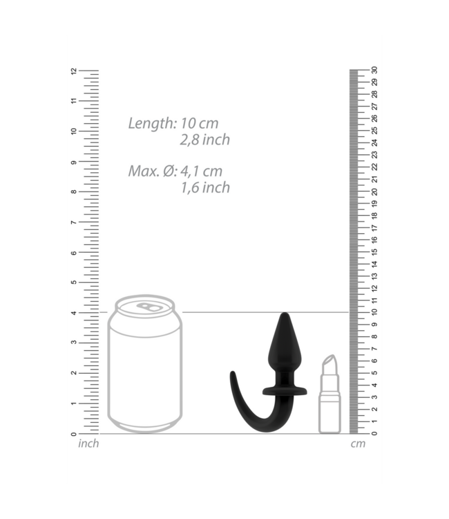 Ouch! Flexible 27 cm Rubber Butt Plug – Safe, Comfortable, & Easy to Use