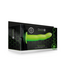 Ouch! Gebogen Hollow Strap-On 20,6 cm Met Neon Groen Glow In The Dark