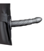 Ouch! Verstelbare Hollow Strap-On 20,6 cm Gunmetal Zwart Comfortabel Model