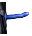 Ouch! Ouch! Metallic Blue Curved Hollow Strap-On - 15.2 cm Pleasure Toy