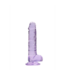 RealRock Realistic 19 cm Dildo with Balls – Crystal Clear, Body-Safe, Suction Cup