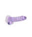 RealRock Realistischer Dildo 19 cm mit Hoden und starkem Saugnapf, klar