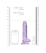 RealRock Realistic 19 cm Dildo with Balls – Crystal Clear, Body-Safe, Suction Cup