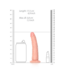 RealRock RealRock Licht Gebogen Realistische Dildo 15,5 cm Met Zuignap