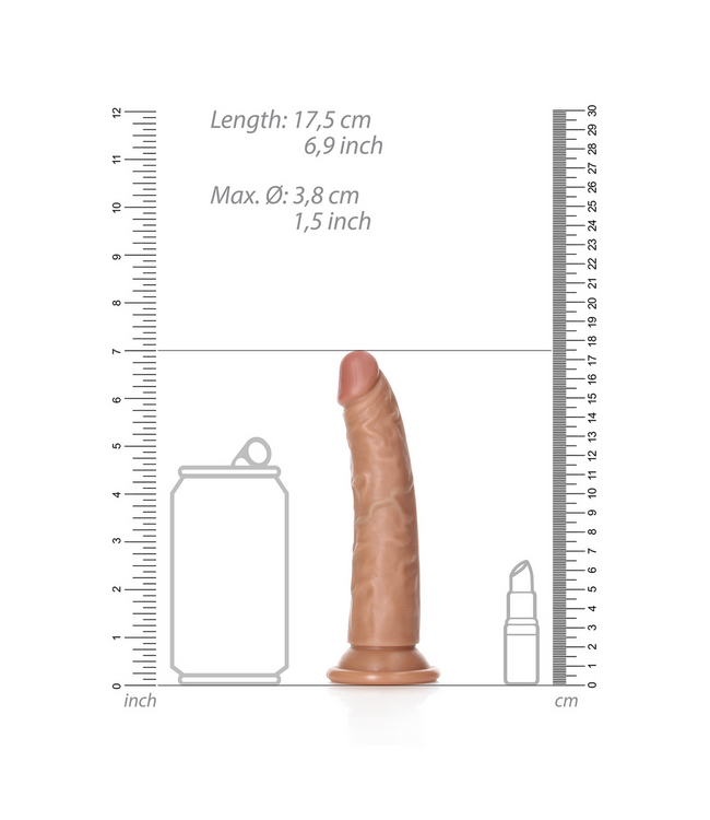 RealRock Realistische Slanke Dildo 15,5 cm Met Zuignap Voor G-Spot Stimulatie