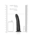 RealRock Realistische Slanke Dildo 18 cm Met Zuignap En G-Spot Curve Zwart
