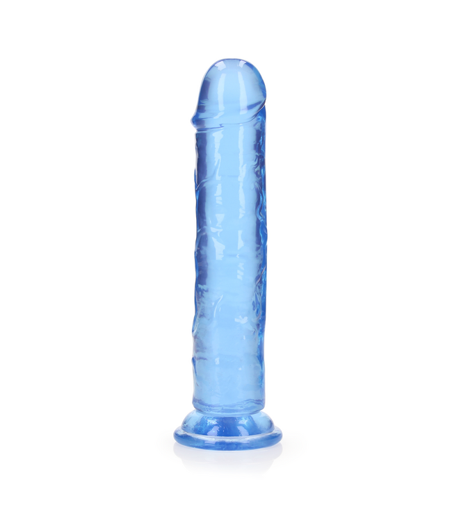 RealRock Crystal Clear 22cm Dildo with Suction Cup - Body-Safe Pleasure