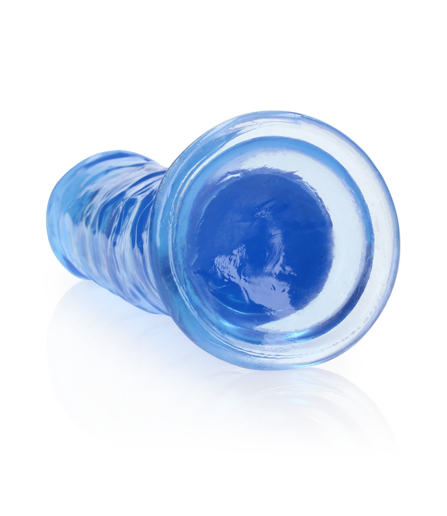 RealRock Transparante Rechte Dildo Met Zuignap 22 cm - Bodysafe TPE Crystal Clear