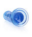 RealRock Transparante Rechte Dildo Met Zuignap 22 cm - Bodysafe TPE Crystal Clear