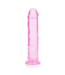 RealRock Gerader Dildo 22 cm mit Saugnapf – Transparent & phthalatfrei