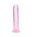 RealRock RealRock 20cm Straight Dildo with Suction Cup - Crystal Clear Pleasure