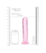 RealRock Gerader Dildo 22 cm mit Saugnapf – Transparent & phthalatfrei