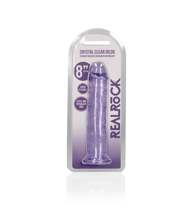 RealRock RealRock Crystal Clear Dildo 22cm - Body-Safe & Suction Cup Base