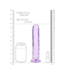 RealRock RealRock Transparante Realistische Dildo 22 cm Met Zuignap Basis