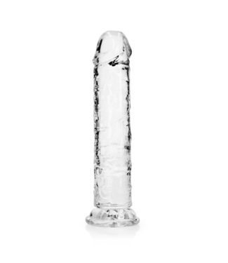 RealRock REALROCK TRANSPARENTER DILDO 22 CM MIT SAUGNAPF – PHTHALATFREI