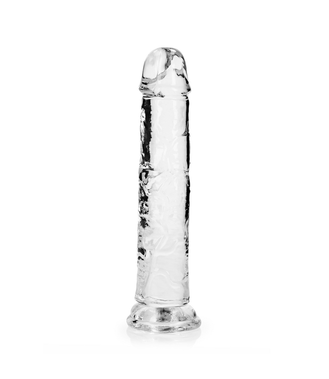 RealRock Clear Realistic Dildo with Suction Cup - 22 cm Body-Safe Pleasure