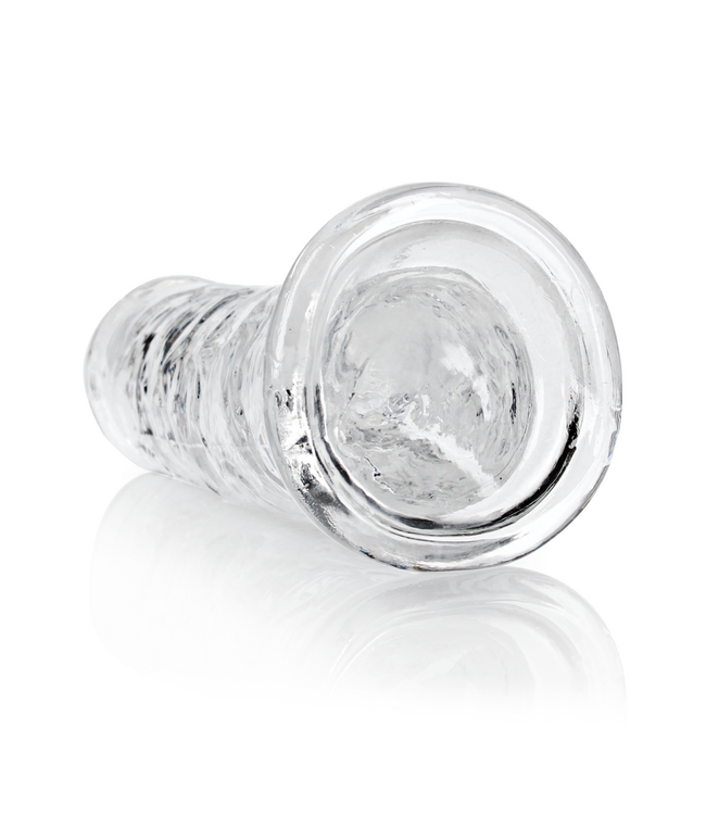RealRock Clear Realistic Dildo with Suction Cup - 22 cm Body-Safe Pleasure
