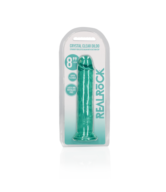 RealRock RealRock Transparante Dildo 22 cm Met Zuignap Voor Anale En Vaginale Gebruik