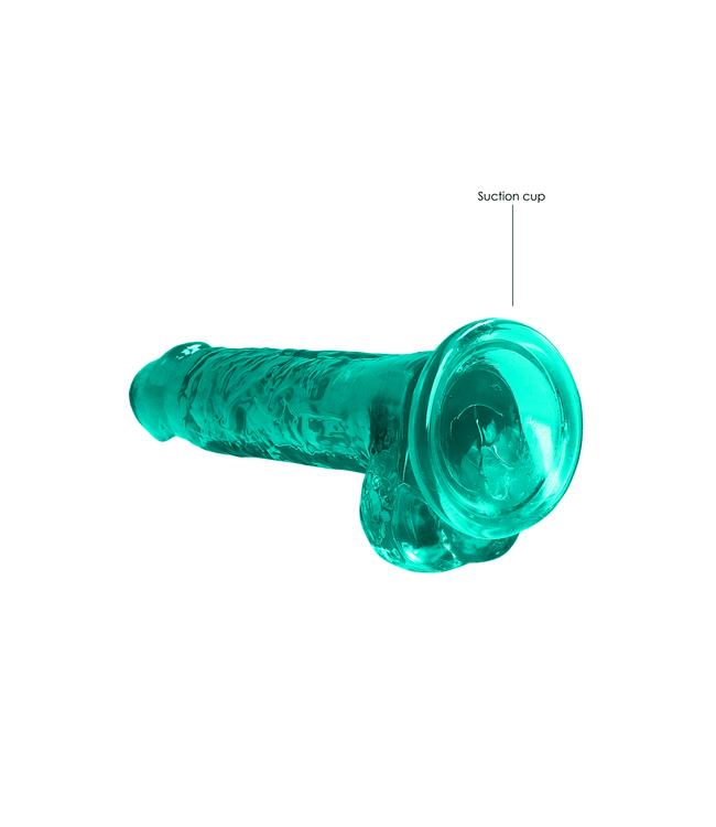 RealRock RealRock 19cm Crystal Clear Dildo with Suction Cup - Body Safe & Durable