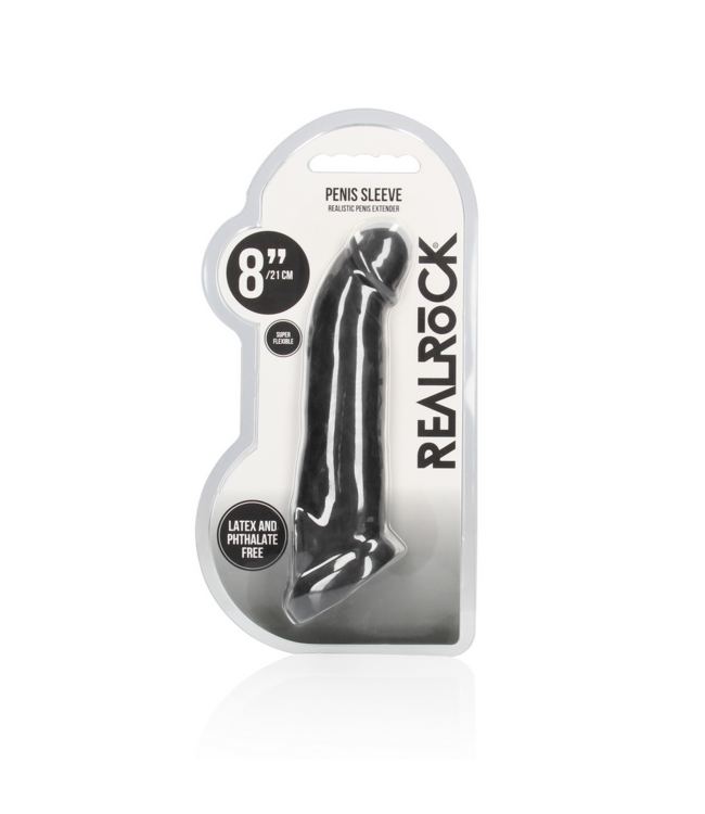 RealRock RealRock Realistische Penis Sleeve 8-21 cm Van Zacht Ftalatevrij TPE
