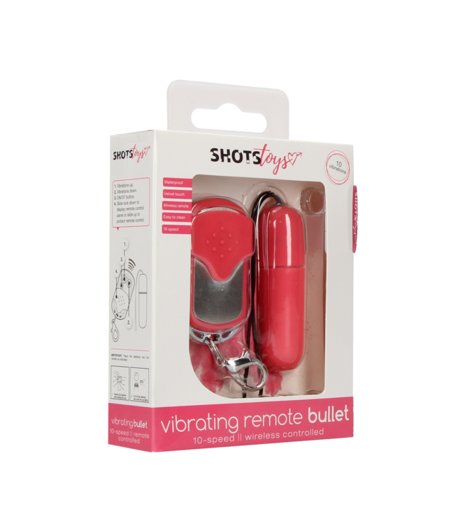 Shots Toys Remote-Controlled Vibrating Bullet - 10 Patterns of Ultimate Pleasure