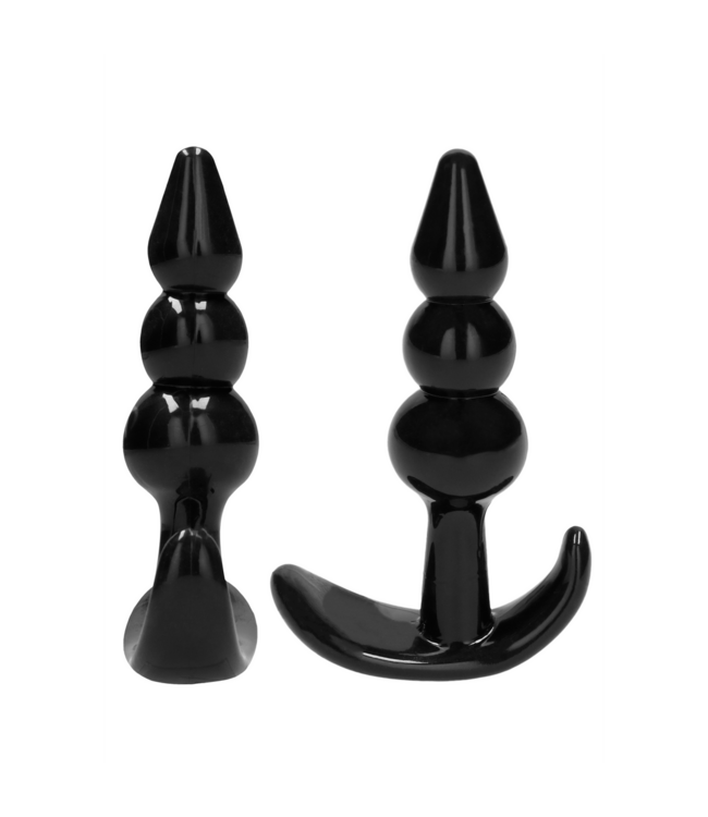 Sono Sono 4-Delige Buttplugset Van Flexibel TPE Rubber Met Ergonomische Handgreep