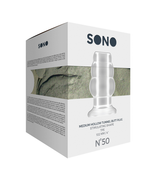 Sono Hohl-Tunnel-Buttplug Nr. 50 – 3 Ringe für ultimatives Analvergnügen