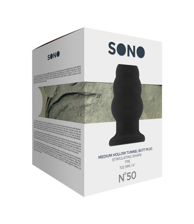 Sono No. 50 Adjustable Hollow Tunnel Butt Plug - Medium Pleasure Toy