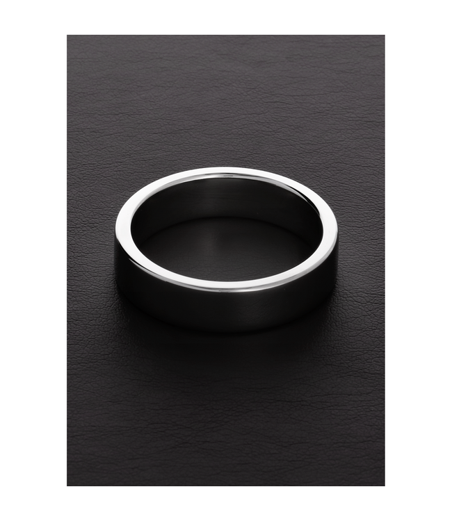 Steel by Shots Roestvrijstalen Hoogglans Cockring Flat C-Ring Voor Duurzame Erectie