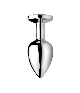 XR Brands Aluminium Anale Plug Klein 7,2 cm Met Kristallen Juweel - XR Brands
