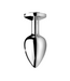 XR Brands Elegant Small Clear Gem Anal Plug - Tapered & Comfortable Design