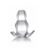 XR Brands Clear View Hollow Anal Plug - Small, Transparent, Flexible & Comfortable