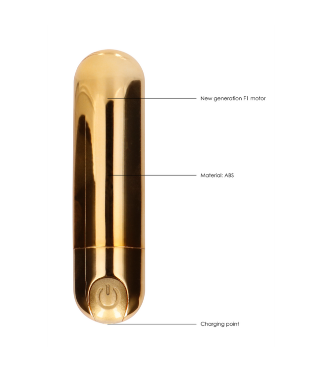 Be Good Tonight Be Good Tonight 10 Speed Mini USB Oplaadbare Bullet Vibrator Goud