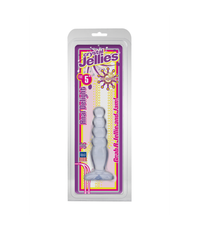 Doc Johnson Doc Johnson Crystal Jellies 5 Anale Plug Met Gegradueerde Bubbels 14 cm