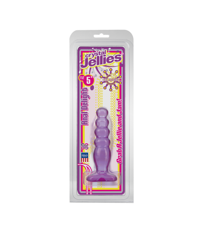 Doc Johnson Weicher und flexibler Analplug 14 cm – Sicherer Genuss in Rosa, Transparent und Violett