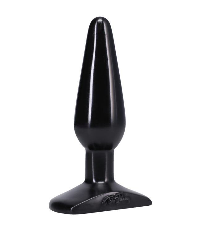 Doc Johnson Doc Johnson Medium Butt Plug 13,5 cm Zwart Sil-A-Gel PVC Veiligheidsbasis