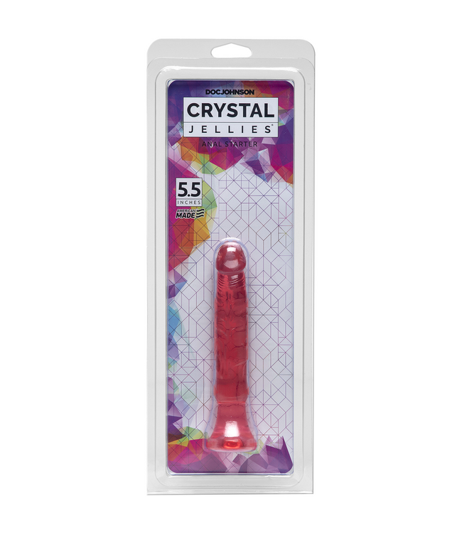 Doc Johnson Doc Johnson Crystal Jellies 6" Soft Anal Dildo for Beginners