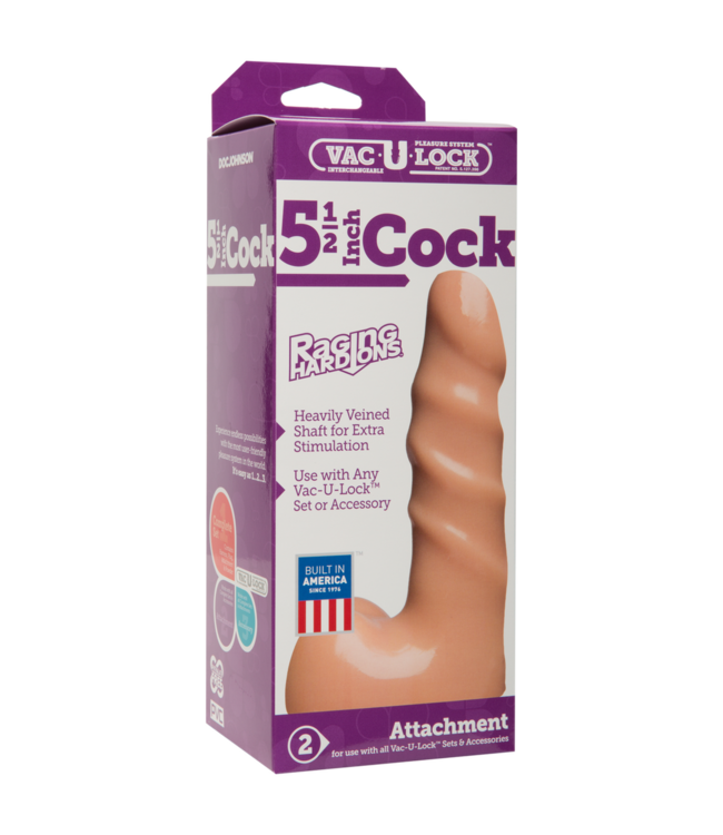 Doc Johnson Vanille Dildo 13 cm – Intensiver Genuss mit stark geripptem Schaft