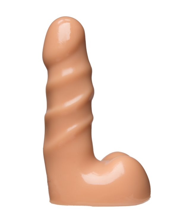 Doc Johnson Vanille Dildo 13 cm – Intensiver Genuss mit stark geripptem Schaft