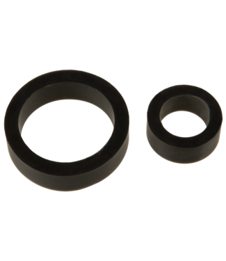 Doc Johnson TitanMen® Silicone Cockring Duo Set - Stretch-Fit Comfort In 2 Maten