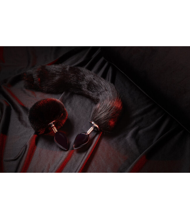 Ouch! Fluffy Fox Tail & Metal Butt Plug Set for Exciting Role Play