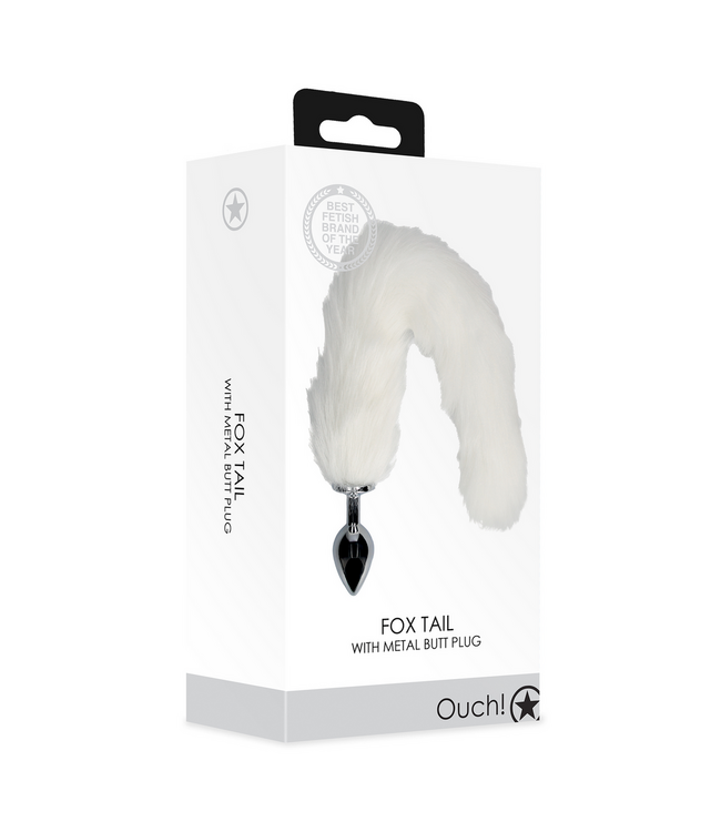 Ouch! Fuchsschwanz mit Metall-Buttplug 11,7 cm – Stilvoll & Verspielt