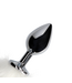 Ouch! Metalen Butt Plug Met Wit Vossenstaart Accessoire 11,7 cm - Comfortabel & Speels