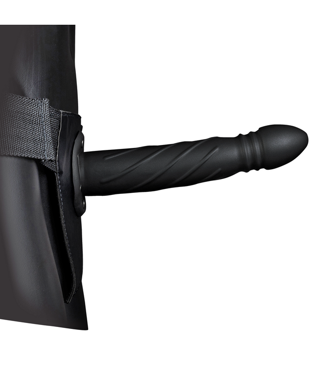 Ouch! Twisted Hollow Strap-On - 15.2 cm Black for Ultimate Sensation & Style
