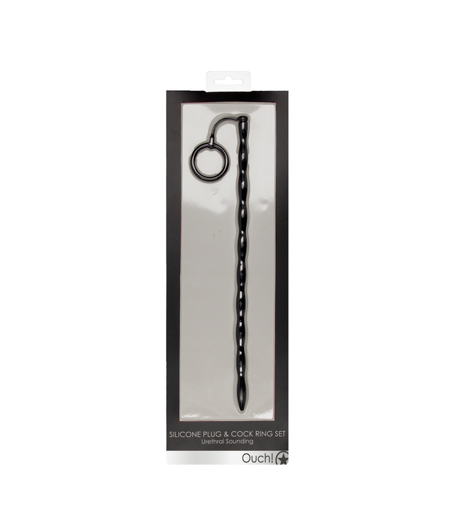 Ouch! Ultimate Silicone Urethral Probe & Cockring Pleasure Set