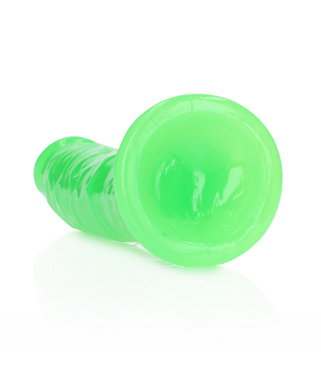 RealRock RealRock Glow In The Dark Slanke Dildo Met Zuignap 22 cm Veilig TPE