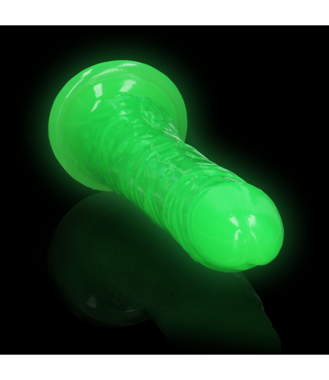 RealRock RealRock Glow In The Dark Slanke Dildo Met Zuignap 22 cm Veilig TPE