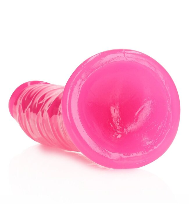 RealRock Glow in the Dark Slim Realistic Dildo 22 cm with Suction Cup
